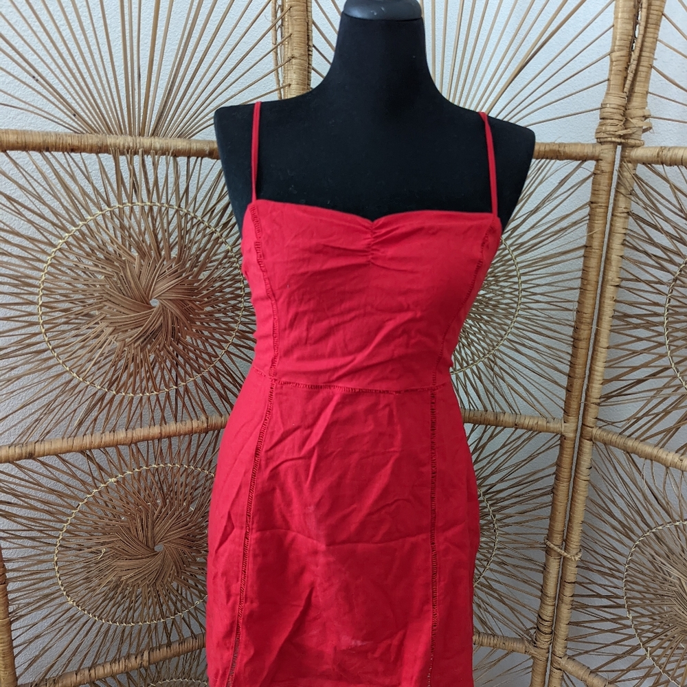 Mini dress with bows on back